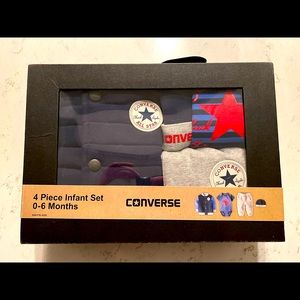 Converse Four Piece infant set Sz 0-6 months